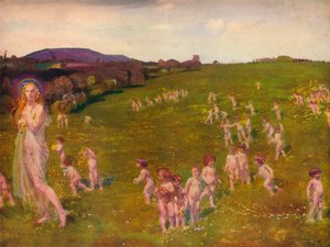 La llegada de la primavera, 1913 de Charles Sims