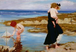 Bebés de agua, 1903 de Charles Sims
