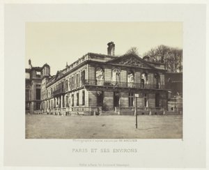 Palacio de Saint-Cloud, de la serie "Paris et ses environs" (París y sus alrededores) de Charles Soulier
