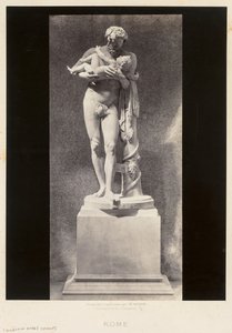 Silenio sosteniendo al niño Dionisio, Museo del Louvre, París, c. 1860s de Charles Soulier