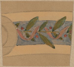 Estudio para un diseño de borde de Charles Sprague Pearce