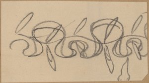 Estudio para un diseño de borde de Charles Sprague Pearce