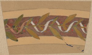 Estudio para un diseño de borde de Charles Sprague Pearce