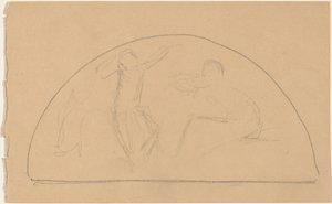 Estudio para una luneta de Charles Sprague Pearce