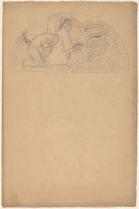 Estudio para una luneta de Charles Sprague Pearce