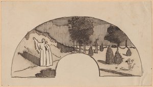 Estudio para un arco de Charles Sprague Pearce