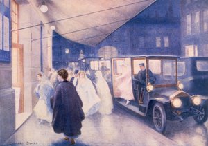 Póster publicitario de coches Rolls-Royce de Charles Sykes
