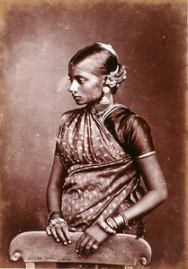 Retrato de una niña tamil