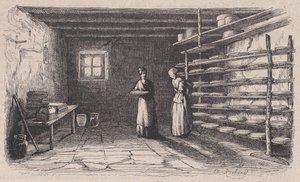 Una quesería, de Magasin Pittoresque de Charles Tamisier