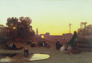 La Caravana en Descanso de Charles Theodore  Frere