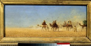 Caravana cruzando el desierto