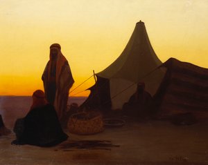 Un campamento árabe de Charles Theodore Frere