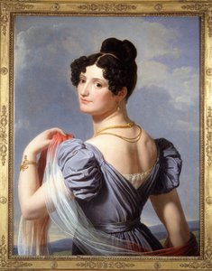 Retrato de Anne Boutet, conocida como Mademoiselle Mars (1779 - 1847), actriz francesa. Pintura de Charles Thévenin, primera exhibida en la Exposición Universal de 1900