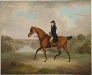 William Yates, Esq., de Springside, en su caballo favorito