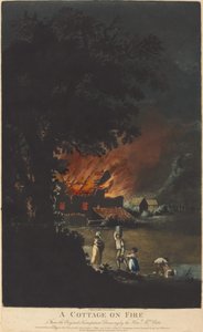 Una cabaña en llamas de Charles Turner