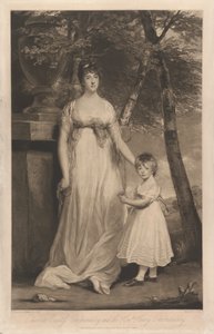 Charlotte Condesa Cholmondeley y su hijo el Honorable Henry Cholmondeley