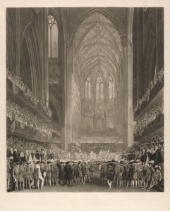Coronación del rey Jorge IV en la Abadía de Westminster