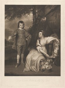 George Vizconde Malden y Lady Elizabeth Capel