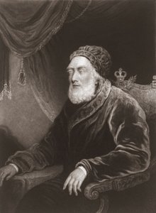 El rey Jorge III en la vejez. Retrato. (impresión) de Charles Turner