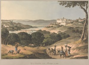 N.º 3  La ciudad de Coimbra, a orillas del Mondego, en 1810 de Charles Turner