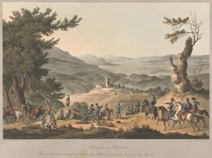 N.º 5: Sabugal, a orillas del río Coa. En primer plano, puestos de vigilancia franceses; los Aliados se preparan para cruzar el río.