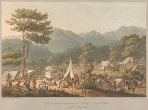 La 10.ª Tropa acampó a las faldas del pueblo de Villa Velha, el 19 de mayo de 1811 de Charles Turner