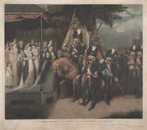 La entrega de la bandera a los Voluntarios de Kensington de Charles Turner