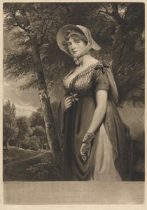 La Muy Honorable Lady Louisa Manners con un traje de campesina de Charles Turner