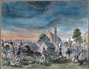 El encuentro entre el Duque de Wellington y el Príncipe Bluecher de Charles Turner Warren