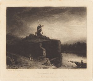 El molino de Charles Turner after Rembrandt van Rijn