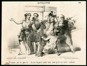 Le Charivari, Satírico en N & B de Charles Vernier