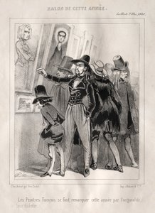 Los pintores franceses se destacan este año por la originalidad de su vestimenta, 1840