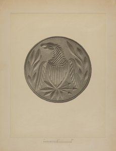 Sello de Mantequilla Alemán de Pensilvania de Charles Von Urban