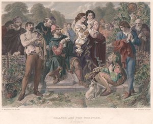Orlando y el luchador - "Como gustéis" de Charles W. Sharpe