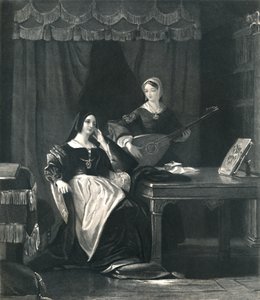 Reina Catalina Rey Enrique VIII, c. 1870 de Charles W. Sharpe