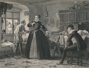 El sastre de la dama Rey Enrique IV - Segunda parte, c1870 de Charles W. Sharpe