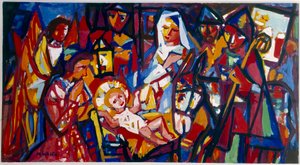 Natividad, siglo XX (óleo sobre lienzo)