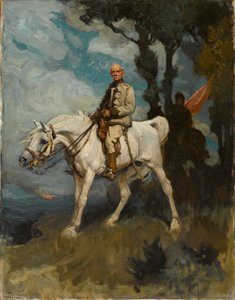 General Sir Frederick Sleigh Roberts, en su caballo Vonolel de Charles Wellington Furse