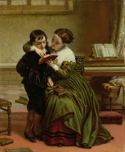 George Herbert y su Madre de Charles West Cope