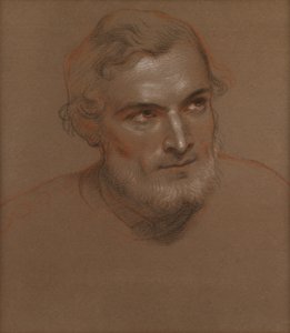 Cabeza de hombre (tizas)
