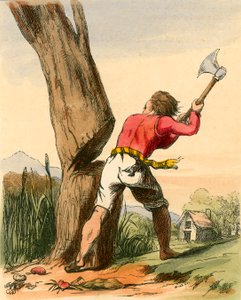 Jack cortando el tallo de frijoles de Charles West Cope