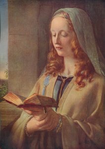 Meditación de doncella, 1847, c. 1915 de Charles West Cope