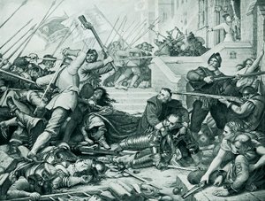 La defensa de Basing House de Charles West Cope