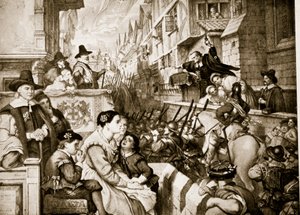 Las bandas de trenes salen de Londres, ilustración de 