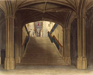 Una escalera, Castillo de Windsor, de 