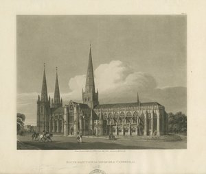 Catedral de Lichfield - Vista Sureste de Charles Wild