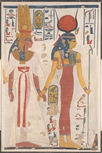 La Reina Nefertari guiada por Isis, ca. 1279-1213 a.C. de Charles Wilkinson