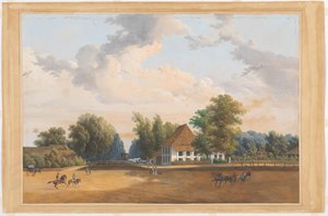 Vista de Rijswijk Batavia de Charles William Meredith van de Velde