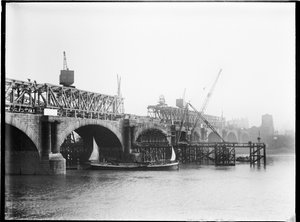 Demolición del Puente de Waterloo, Londres de Charles William Prickett