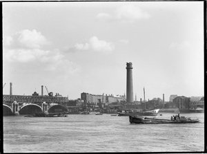 Torre de Tiro y Fábrica de Plomo, Belvedere Road, Lambeth, Autoridad del Gran Londres de Charles William Prickett